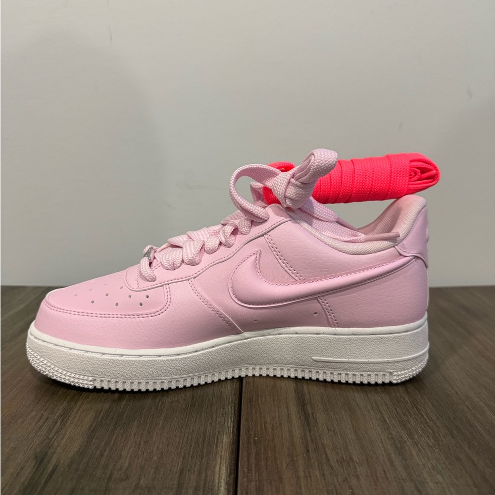 NIKE AIR FORCE 1 ‘07 PINK FOAM PUFY SWOOSH WOMEN SHOES
